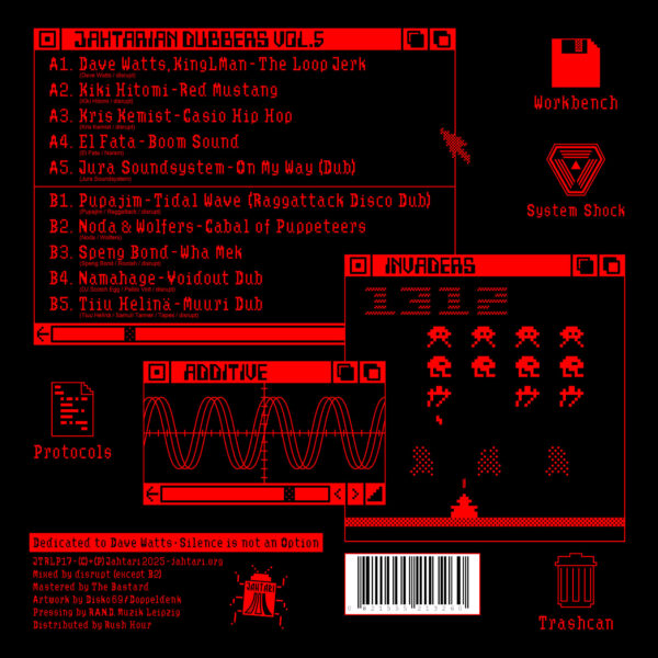 Various Artists - Jahtarian Dubbers Vol. 5 (LP) - Image 2
